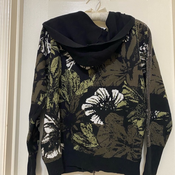 SPANNER Jackets & Blazers - NEW SPANNER SLEEK Hooded Sweater;Soft and Warm;Size Small;Chic Sparkle Details